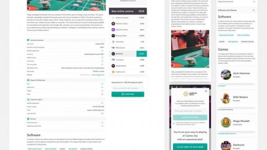Gambling Deals. Casino Reviews and Comparisons website by Daniel Bograd on Dribbble